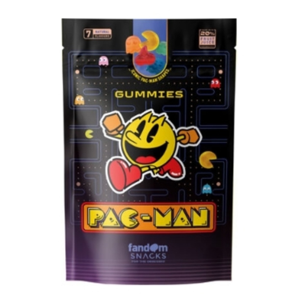Pac-man fruit juice gummies 125g